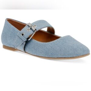Dolce Vita Light Blue Denim Mary Jane Flats 
 Mellie Buckle Strap size 8,5